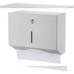 All Care Basic Line Papierhandtuchspender - Edelstahl - klein -  C- & Z-Falz Handtücher
