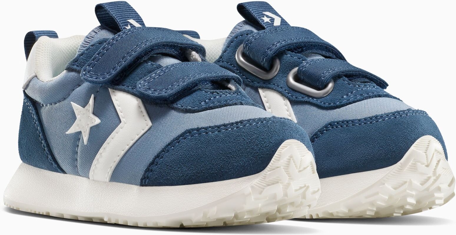 Sneaker CONVERSE "CONVERSE OMEGA TRAINER EASY-ON", Jungen, Gr. 20, blau (yeti breath blau, slacker blau), Leder, Schuhe Sneaker yeti breath blau, slacker blau 20