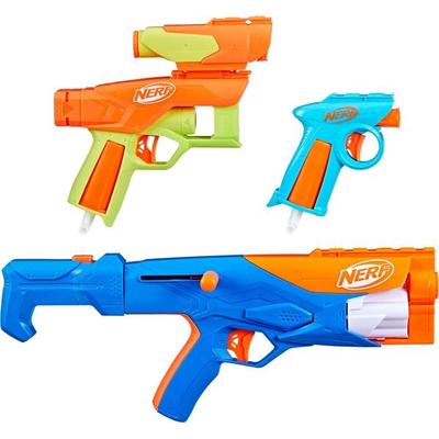 Hasbro F8633EU4 - Nerf N Series Gear Up Pack, High-Performance-Blaster-Set mit 3 Blaster und 18 Nerf N1 Darts