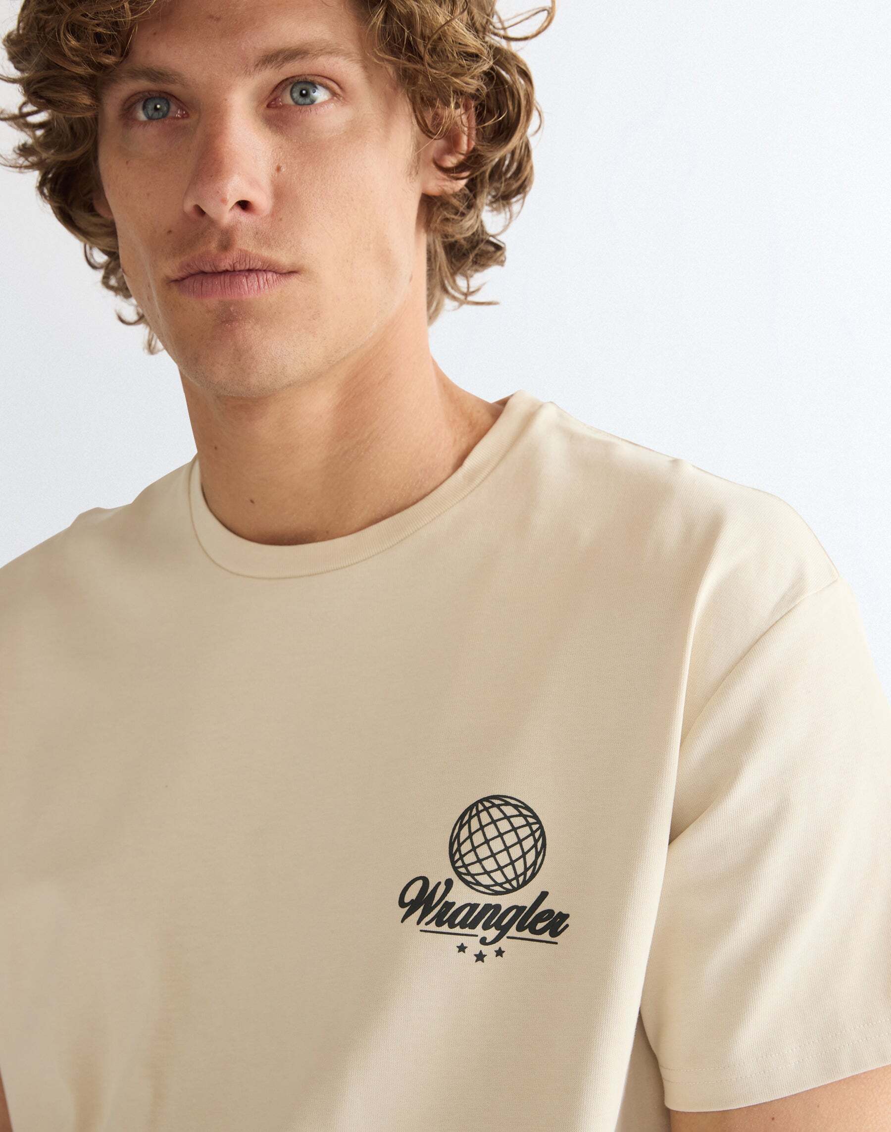 T-Shirt WRANGLER "WRANGLER T-Shirt Vintage", Herren, Gr. S, beige, Obermaterial: 100% Baumwolle CO., Shirts T-Shirt beige S