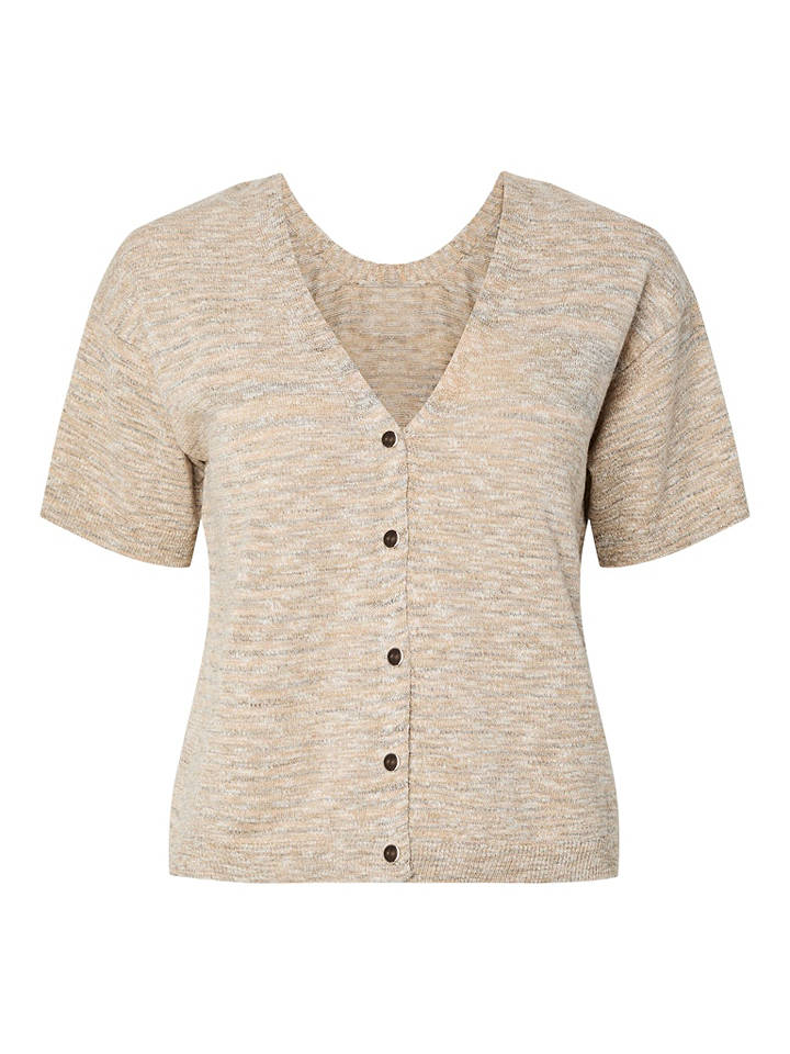 Pieces Cardigan in Beige - XL