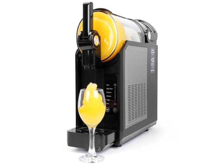 Slush Maschine für Zuhause 2,5L, 5-in-1 Eismaschine für Slushies, Cocktails, Milchshakes, Frappé & Frozen Drinks 15-40 Min. Herstellzeit Manuelle Temperaturkontrolle Auto-Clean