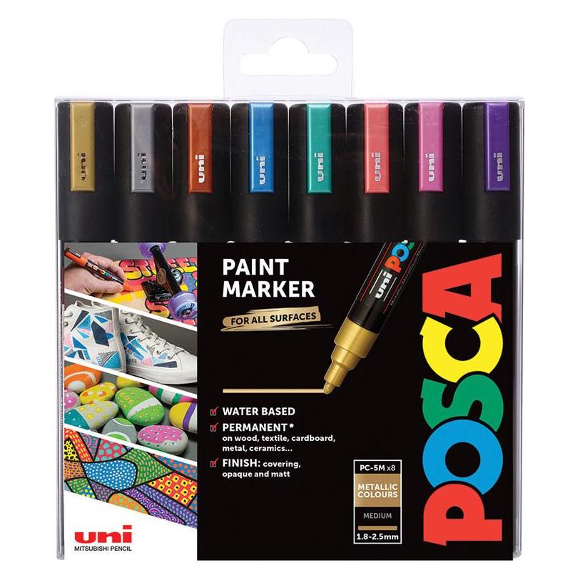 Posca Medium Marker PC-5M (1x) (PC5M.MET bla)