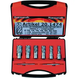 Metallkraft Kernbohrer-Set SILVER-LINE 25 Weldon Set