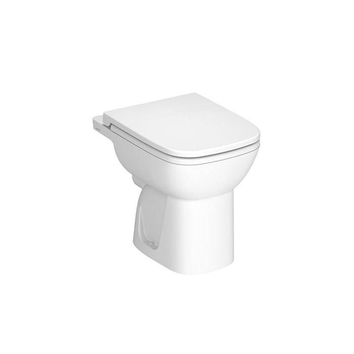 Vitra S20 Stand-Flachspül-WC 5516L003-0075 36x52,8cm, 3/6 Liter Spülvolumen, Abgang waagerecht, weiß