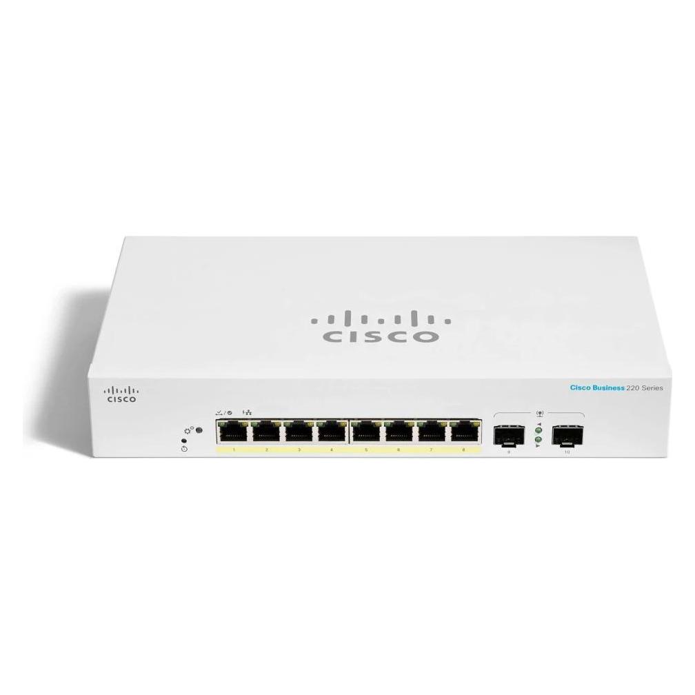 Cisco PoE+ Switch CBS220-8FP-E-2G 10 Port (10 Ports) (CBS220-8FP-E-2G-EU)