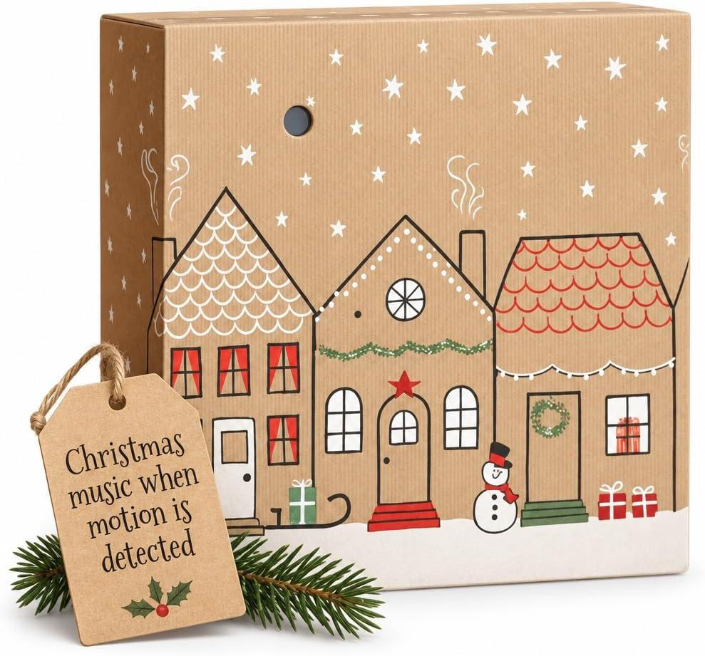 oCreon Soundbox met kerstmuziek en bewegingsmelder