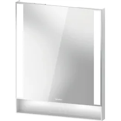 Duravit Collection One Spiegel, Lichtfelder seitlich, dimmbar, 600x750x65mm, QA7081018180000, Farbe: Weiß Matt