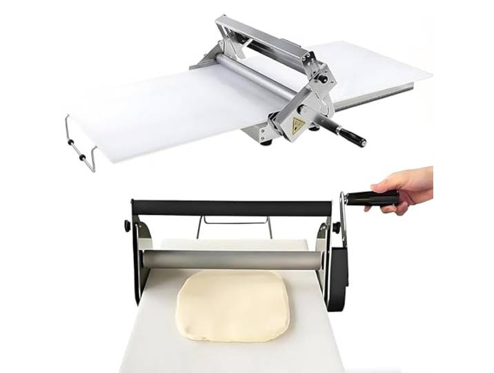 Haushalts-Teigausrollmaschine Aus Edelstahl, Manuelle Faltbare Teigausrollmaschine Für Blätterteig Pizza, Tortilla, Teig, Compact Manual Dough Rolling Machine Nudelmaschine Teigdicke 0–27mm