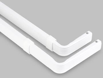 InStyleDesign Adjustable Lockseam Double Curtain Rod