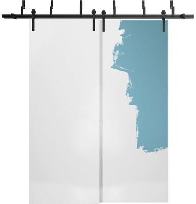 SARTODOORS Planum 0010 Primed Wood Barn Bypass Doors