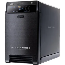 Fantec QB-X2U31R (3.5"), Festplattengehäuse, Schwarz