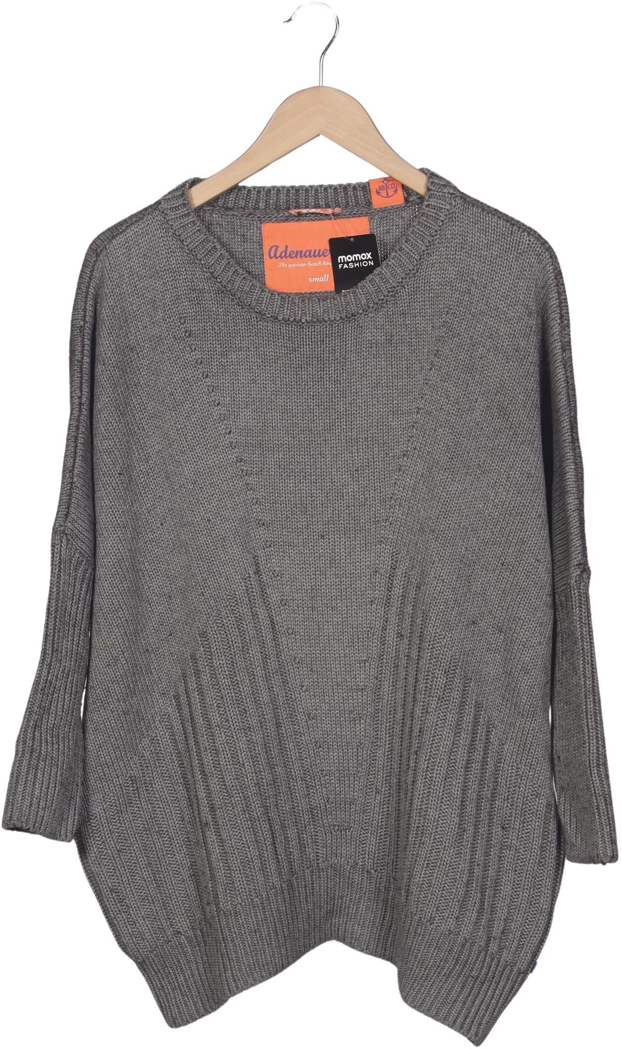 Adenauer & Co Damen Pullover, Grau, Gr. S, Baumwolle / Synthetik / Merino - Second Hand