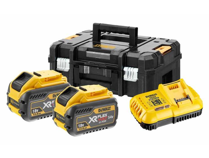Akku-Ladestation DEWALT FlexVolt Starter-Set 2xAkku 54V , gelb, Ladegeräte, Akku-Ladestation