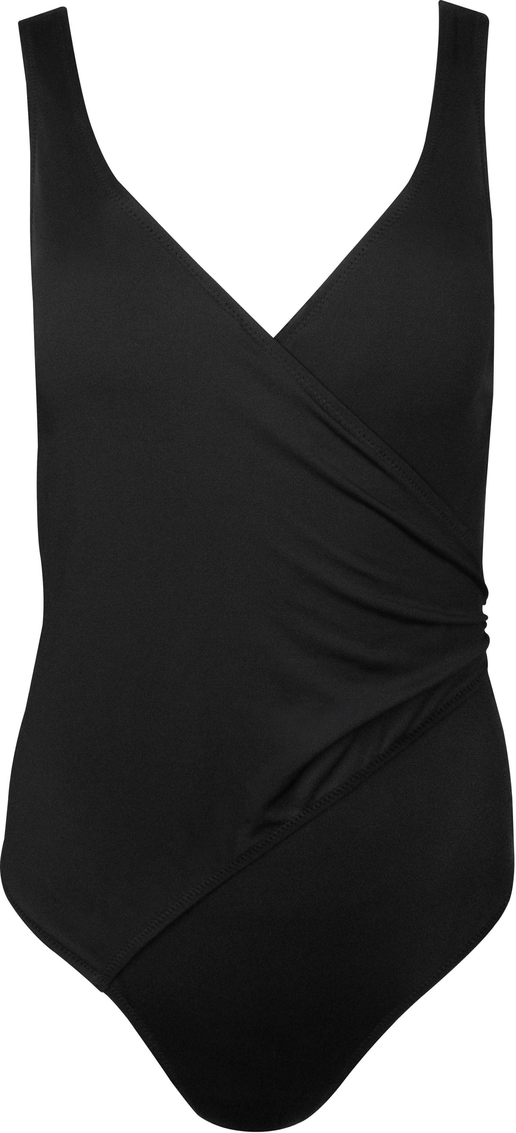Badeanzug MAGIC BODYFASHION "Shaping Fabulous Swimsuit", Damen, Gr. S, N-Gr, schwarz, Elasthan, Polyamid, unifarben, Badeanzüge Badeanzug, Shaping-Einsatz und herausnehmbare Polster schwarz S, N-Gr