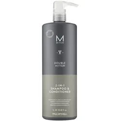 1L Paul Mitchell Mitch Double Hitter 2-in-1 Shampoo & Conditioner