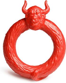 Creature Cocks by XR Brands Beast Mode - Silicone Cock Ring - Red - 8.8 cm