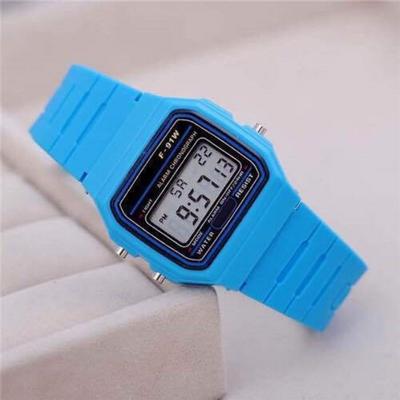 Perfect Picks Market Luxury Digital Watch For Men With LED Display & Water Resistant Business Style plastic sky Blue