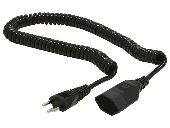 Merox TD-Spiralkabel Schwarz 2400 W 4 m