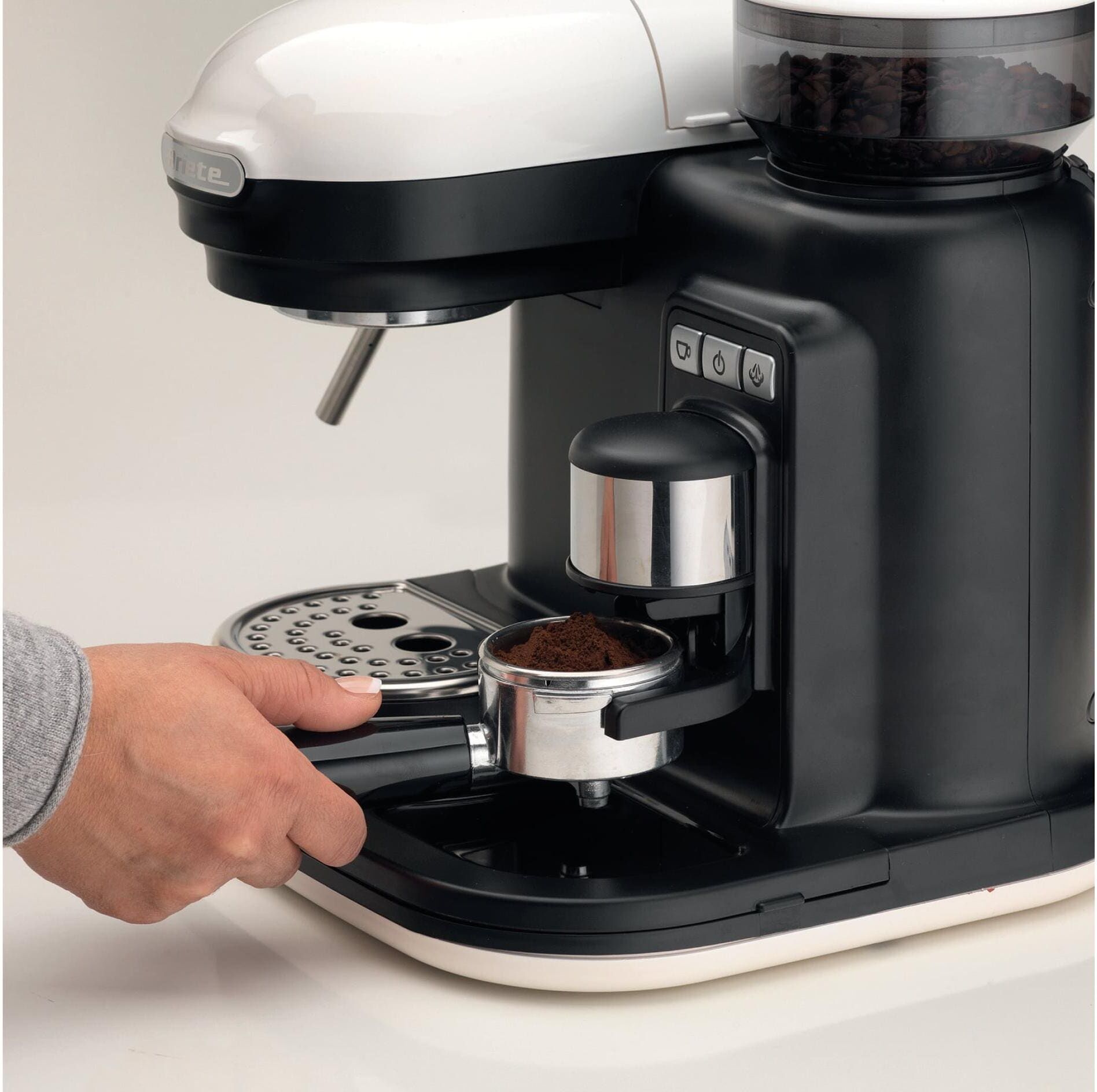Ariete Espressomaschine "ARI-1318-MOD-WH", Energieeffizienz: C, bunt, B:30,5cm H:30,5cm T:30cm, Kaffeemaschinen, Espressomaschine bunt Einheitsgröße