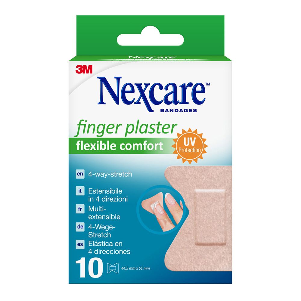 Nexcare Fingerpflaster comfort flexible 44,5x51 mm 10 St Pflaster
