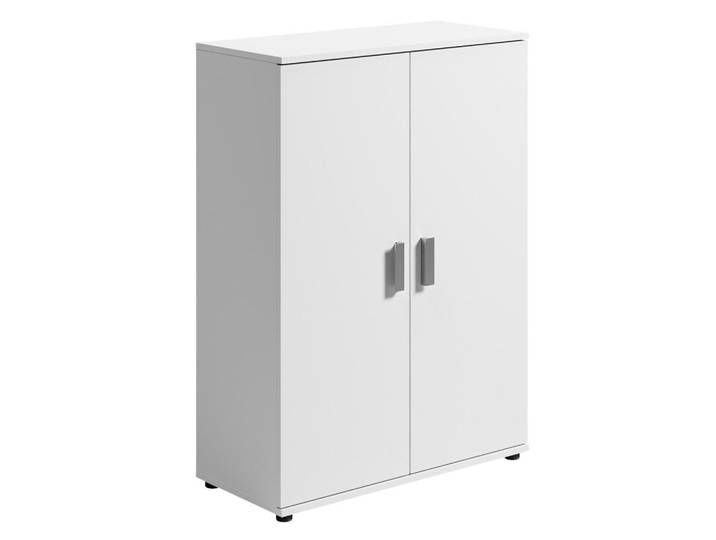Home Collective Mehrzweckschrank mit 2-Türen 75 cm in Weiß, 75x104x35 cm, Waschküche, Mehrzweckschränke