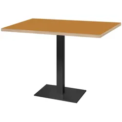 RestooTab - Tisch Milan 120x70cm Dekor Ocker maggese Kanten in Holzoptik
