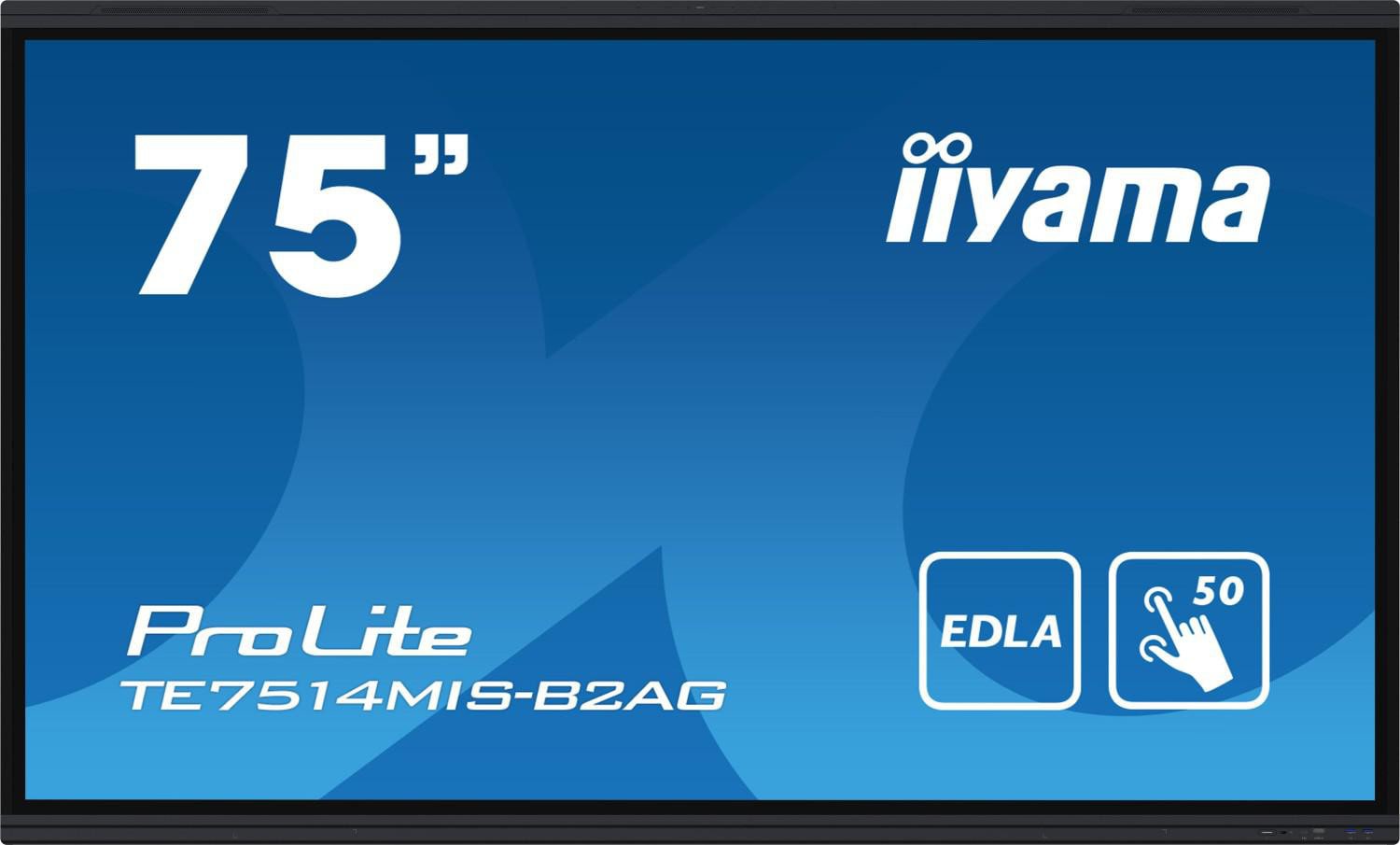 iiyama ProLite TE7514MIS-B2AG 189,2cm (74,5") 4K UHD Digital Signage Monitor HDMI/DP