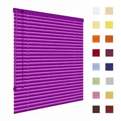 Alu-Jalousien, Jalousien, Horizontaljalousien, Farbe violett, auf Maß gefertigt oder in Standardgroeßen, weitere 100 Farben verfuegbar