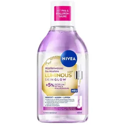 2x Nivea, Gesichtsreinigung, Luminous Skin Glow Mizellenwasser (Gesichtswasser, 400 ml)