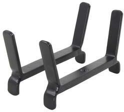 Achla Designs Flower Box Brackets for 2x6 Rail, 4 Inch Tall, Black Powder Coat Finish