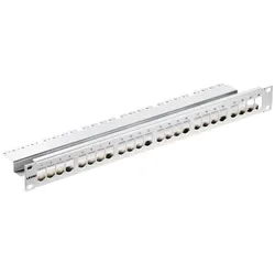 Leoni 48,30cm (19") Verteilerfeld 1HE LKD9A9022010000 MegaLineNet, Serverschrank Zubehör, Grau