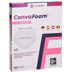 Convafoam Silicone Verband Sakral 16,5x20 Cm 5 St