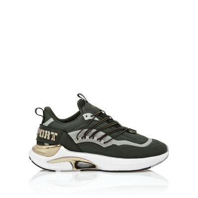 Sneaker PLEIN SPORT "Air Pressure //Gen.x.04", Damen, Gr. 37, Normalschaft, gold (6593, military, lightgold), Schuhe Sneaker