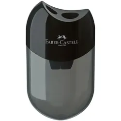 Faber-Castell Doppelspitzdose schwarz, 3.5x1.5x6.5 cm
