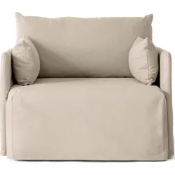Offset Cotlin 1-Sitzer-Sofa sandfarbig mit Schutzhülle