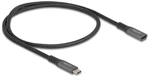 Delock USB-C Kabel USB-C Stecker, USB-C Stecker 0.50m Schwarz 80021