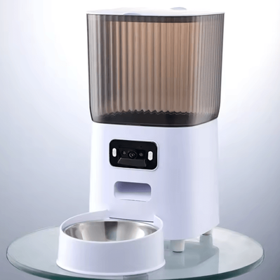 Inspire Curations Smart WiFi Automatic Pet Feeder With HD Camera & Dual Bowls single Bowl Video