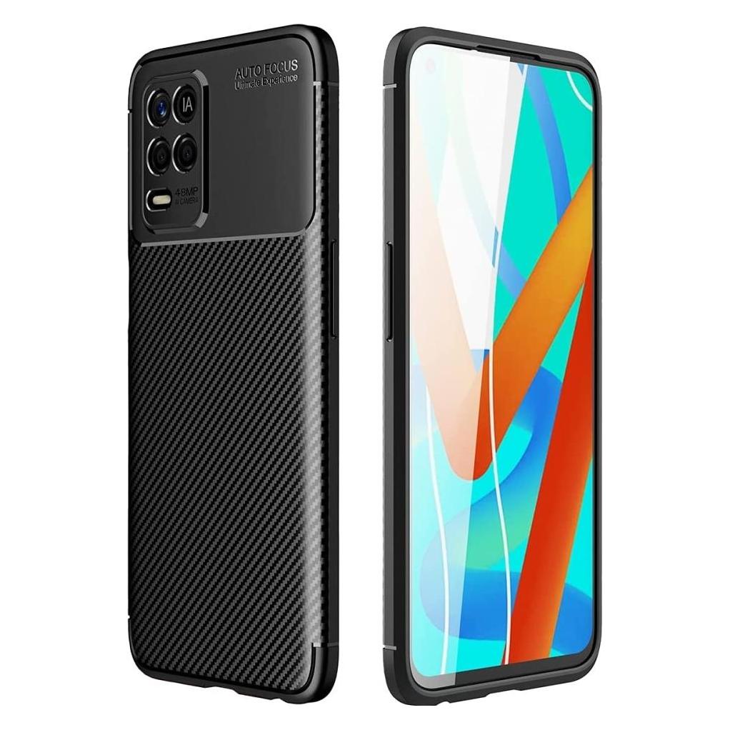 Screenguard Realme 8 5G Hülle Carbon Design TPU Case (Realme 8 5G) (00028777)