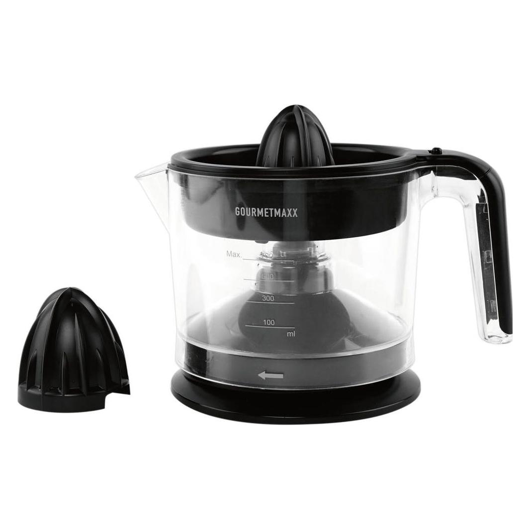 Gourmetmaxx Zitruspresse 25 W Schwarz, Materialtyp: Kunststoff (19136)