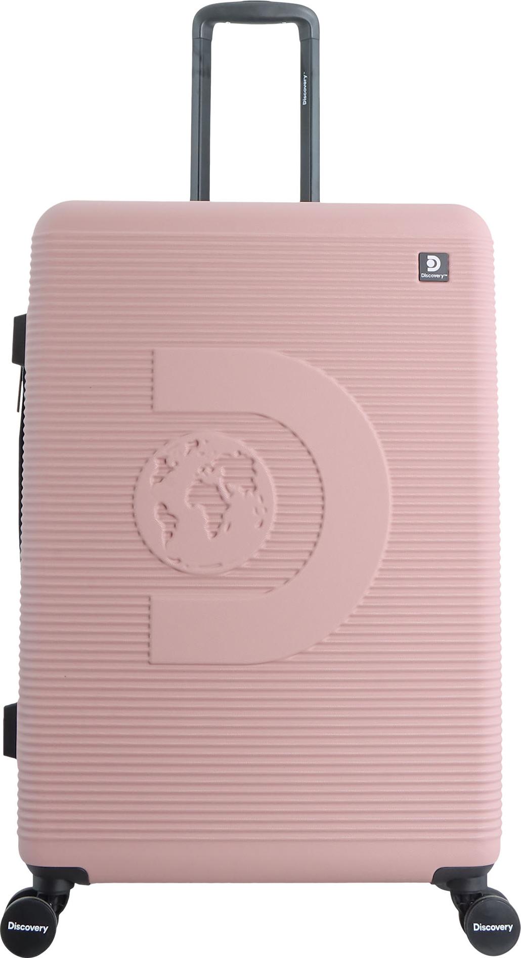Discovery Kofferset Eclipse mit Trolleysystem mit Druckknopf pink One Size