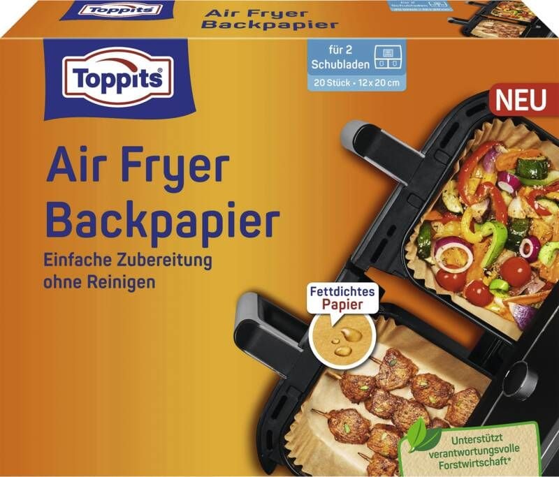 Toppits Backpapier Airfryer 12x20 223074