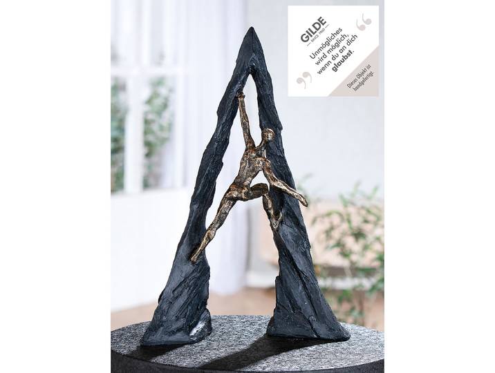 Figur Climber 26 x 37 x 10cm Grau