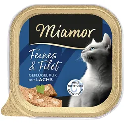 Miamor Fenes Filets Geflügel Pur&Lachs 16x100 g
