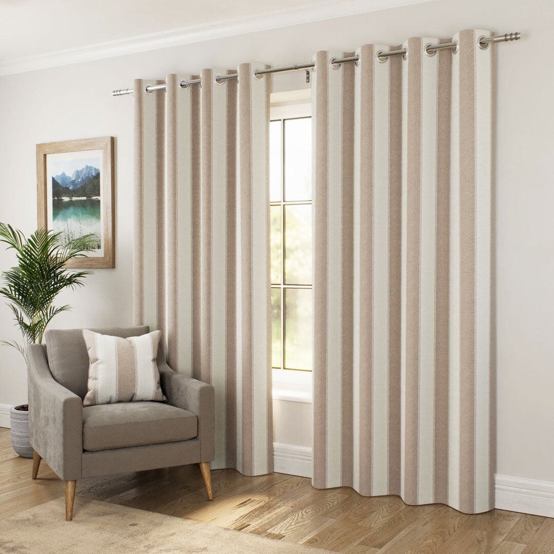 Rebrilliant Blackout Curtain Natural 168cm Width x 183cm Drop