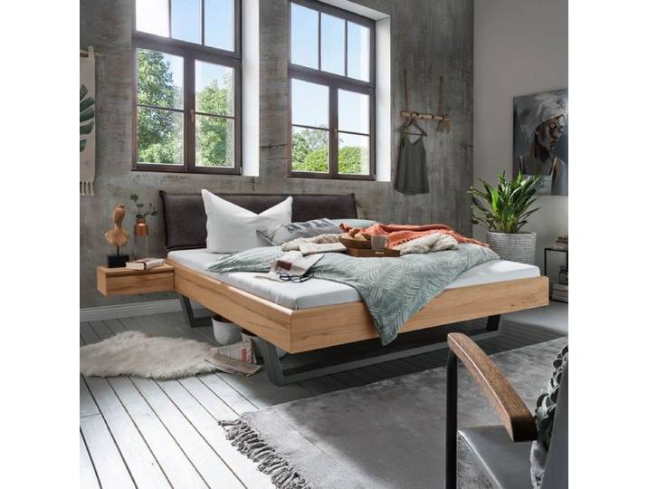 Bett Gwenna Komfort Kernbuche Massivholz 180x200cm höhenverstellbar