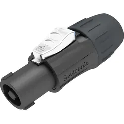 Seetronic Speaker 4P Connector - male Schwarzes Gehäuse - schwarze Endkappe