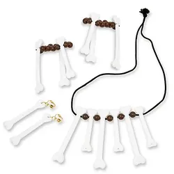 Schmuck-Set "Knochen", 5-teilig