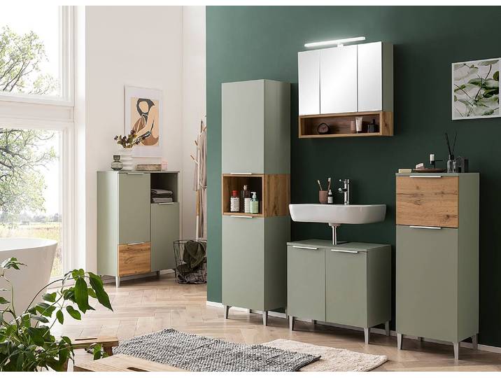 Armoire midi Smilla 40 cm 40 x 110 x 32cm Vert
