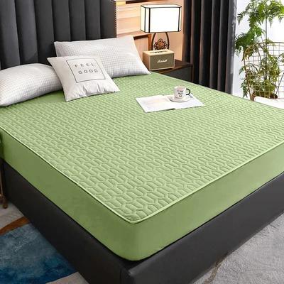 Uplifted Finds Waterproof Quilted Latex Mattress Protector Pad Fitted Sheet Style Bed Cover 120 X 200 X 30 Cm green
